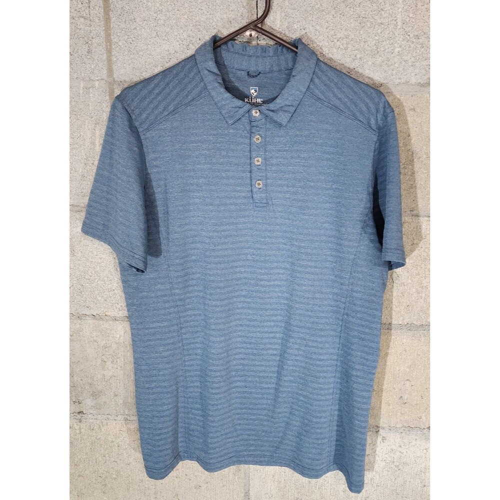 Kuhl Born In The Mountains Short Sleeve Men’s Polo Shirt Blue Size M